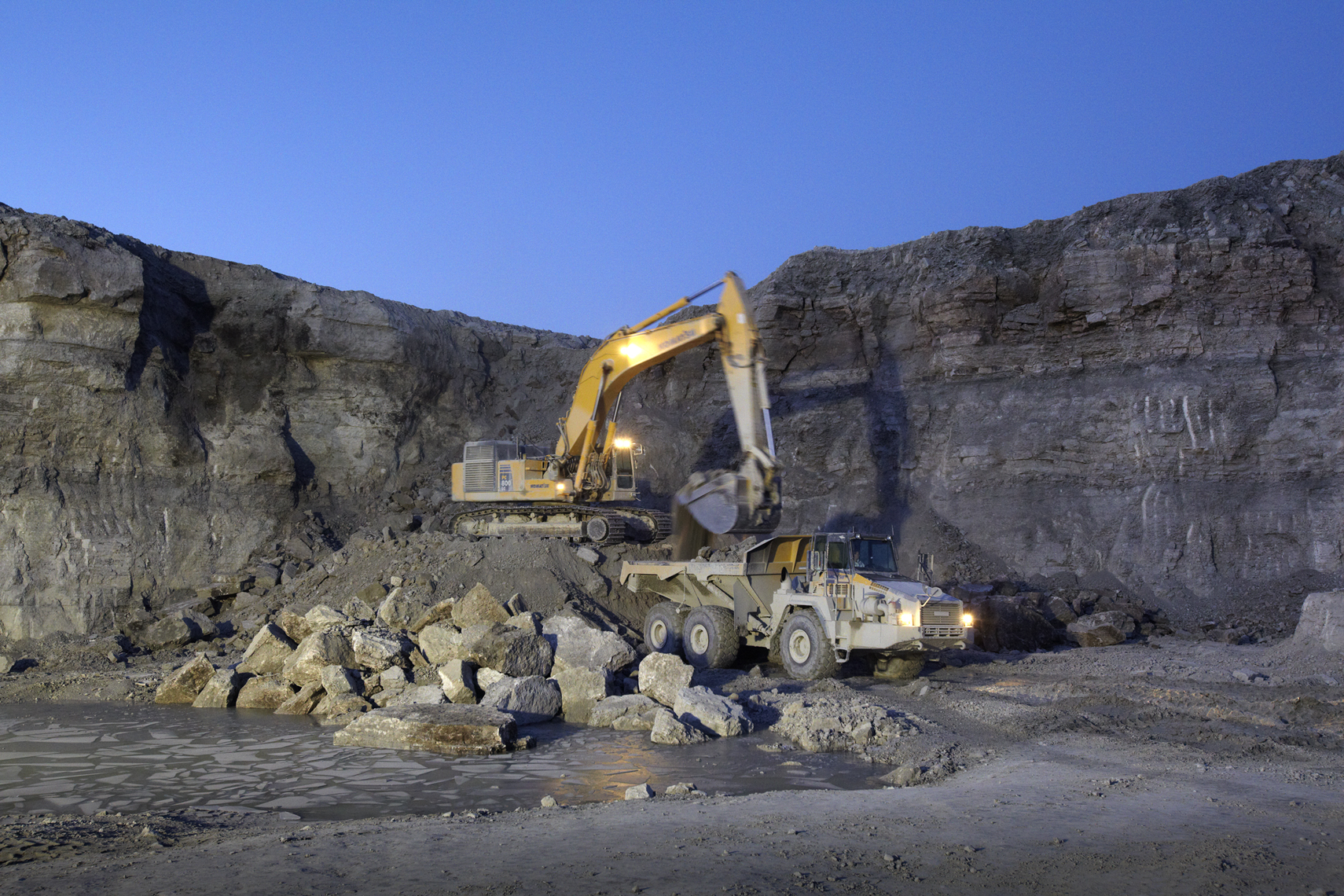 Fort McMurray Limestone Rock Quarry